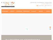 Tablet Screenshot of fisiorosales.com